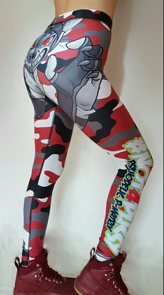 BPS-Pharma - Damen-Leggings Camo Red XS | ROUGHBULL FITNESS