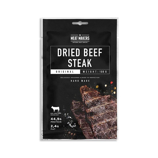 The Meat Makers Beef Jerky Steak 1x100g Dried Turkey Fillet Original | ROUGHBULL FITNESS