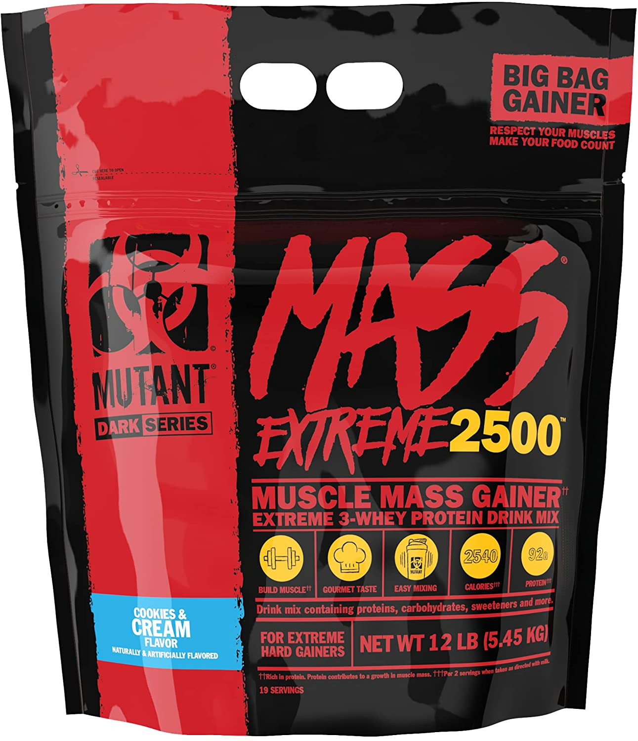 Mutant Mass XXXTREME 2500 - 5,45kg Vanilla Ice Cream | ROUGHBULL FITNESS