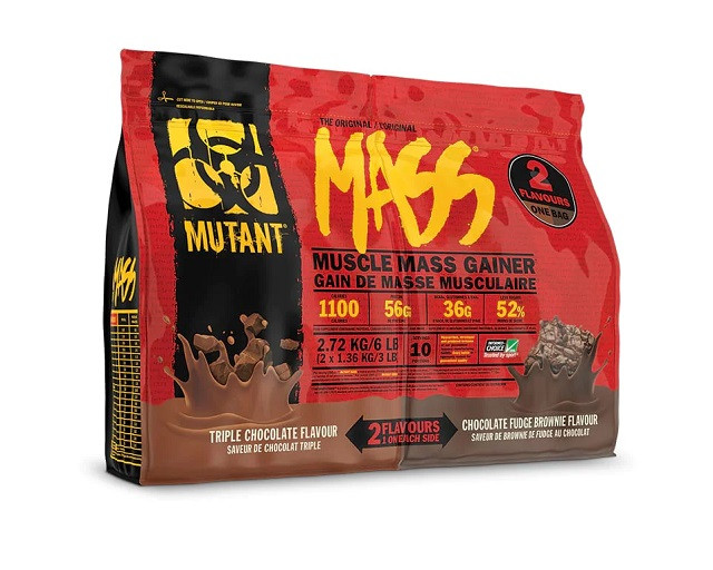 Mutant Mass Dual Chamber Bag - 2720g Triple Chocolate/Vanilla Ice Cream | ROUGHBULL FITNESS