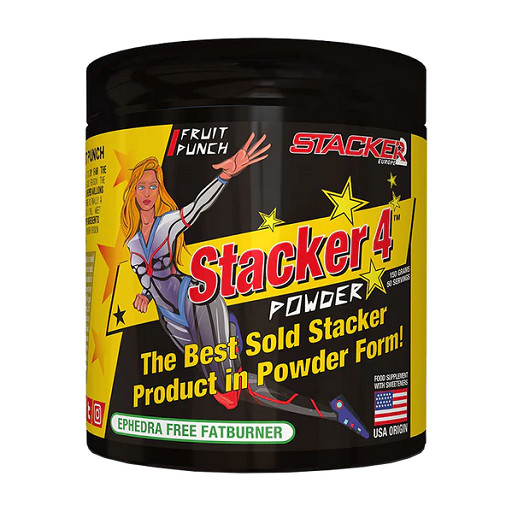 Stacker2 Stacker 4 Powder (50 serv.) 150g Fruit Punch | ROUGHBULL FITNESS