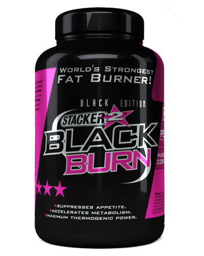 Stacker2 Black Burn Fatburner - 120 Kapsel | ROUGHBULL FITNESS