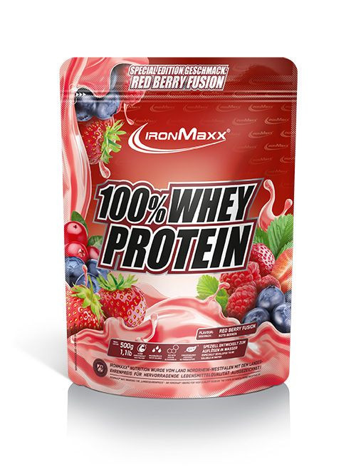 IronMaxx 100% Whey Protein LIMITED 500g Red Berry Fusion | ROUGHBULL FITNESS