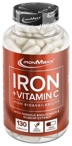 IronMaxx Eisen + Vitamin C - 130 Kapseln | ROUGHBULL FITNESS