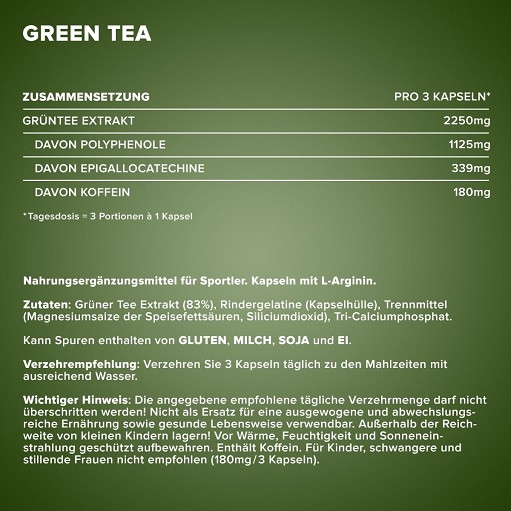 IronMaxx Green Tea 130 Kapseln | ROUGHBULL FITNESS