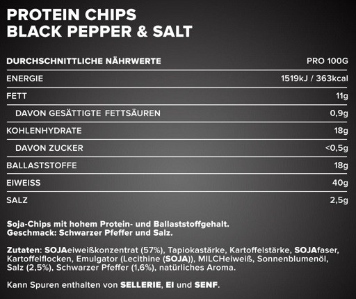 Ironmaxx Protein Chips 40 20x50g Salt&Vinegar | ROUGHBULL FITNESS