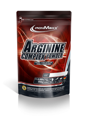 IronMaxx Arginine Complex Powder - 450g Cola Lime | ROUGHBULL FITNESS