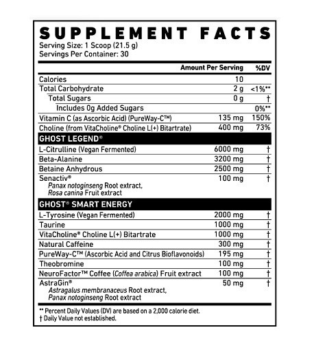 Ghost Legend V4 30 Serv. 645g Warheads Sour Watermelon | ROUGHBULL FITNESS