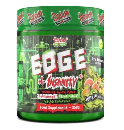 Psycho Pharma Edge of Insanity 350g Blue Lemonade | ROUGHBULL FITNESS
