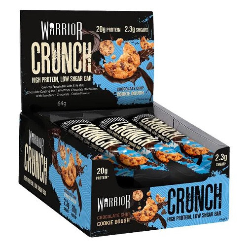 Warrior Crunch High Protein Low Sugar Bar 12x64g Banoffee Pie | ROUGHBULL FITNESS