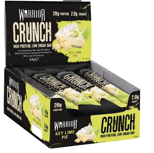 Warrior Crunch High Protein Low Sugar Bar 12x64g Choc Chip Cookie Dough | ROUGHBULL FITNESS