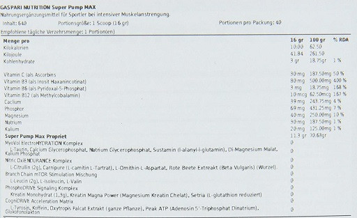 Gaspari Nutrition SuperPump Max 640g Orange | ROUGHBULL FITNESS