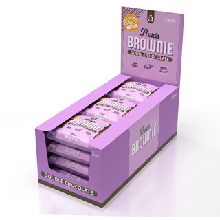 Nanosupps Protein Brownie 12x60g Double-Chocolate | ROUGHBULL FITNESS