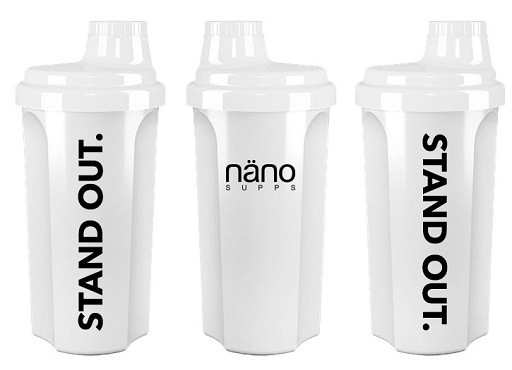 Nanosupps Shaker NANOBCAA 500ml Black | ROUGHBULL FITNESS