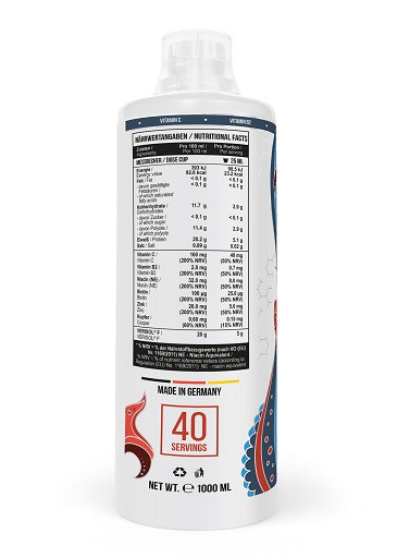 MST - Fish Collagen Peptides Verisol® - 1000ml Strawberry-Kiwi | ROUGHBULL FITNESS