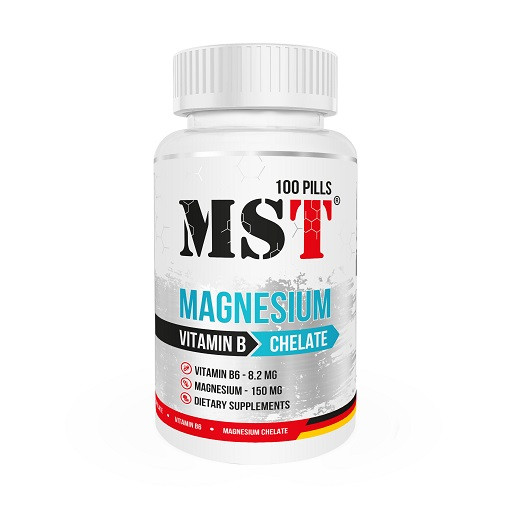 MST - Magnesium Chelate +B6 100 Pills | ROUGHBULL FITNESS