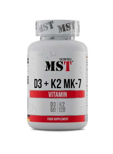MST - Vitamin D3 + K2 + MK-7 120 Kapseln | ROUGHBULL FITNESS