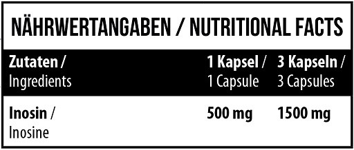 MST - Inosine 1500 102 Kapsel | ROUGHBULL FITNESS