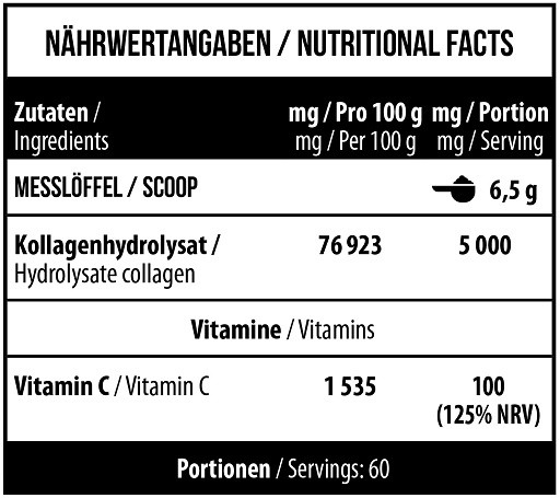 MST - Collagen Pulver + Vitamin C - 390g Cherry | ROUGHBULL FITNESS