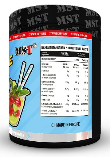 MST - Citrulline Pump 262g Mango Maracuja | ROUGHBULL FITNESS
