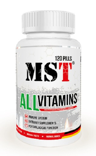 MST - All Vitamins 120 Tabl. | ROUGHBULL FITNESS