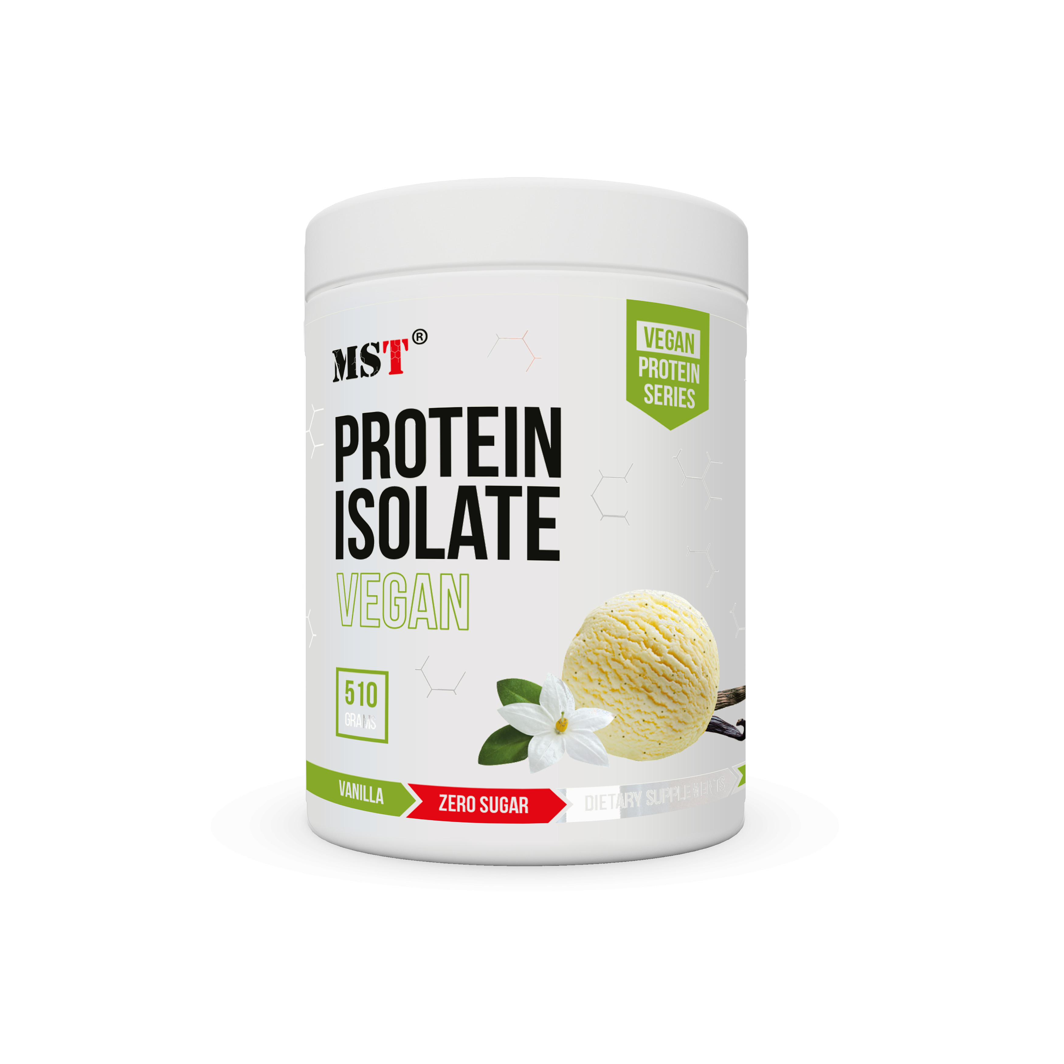 MST Vegan Mix Protein Isolat 510g Dose Vanilla | ROUGHBULL FITNESS