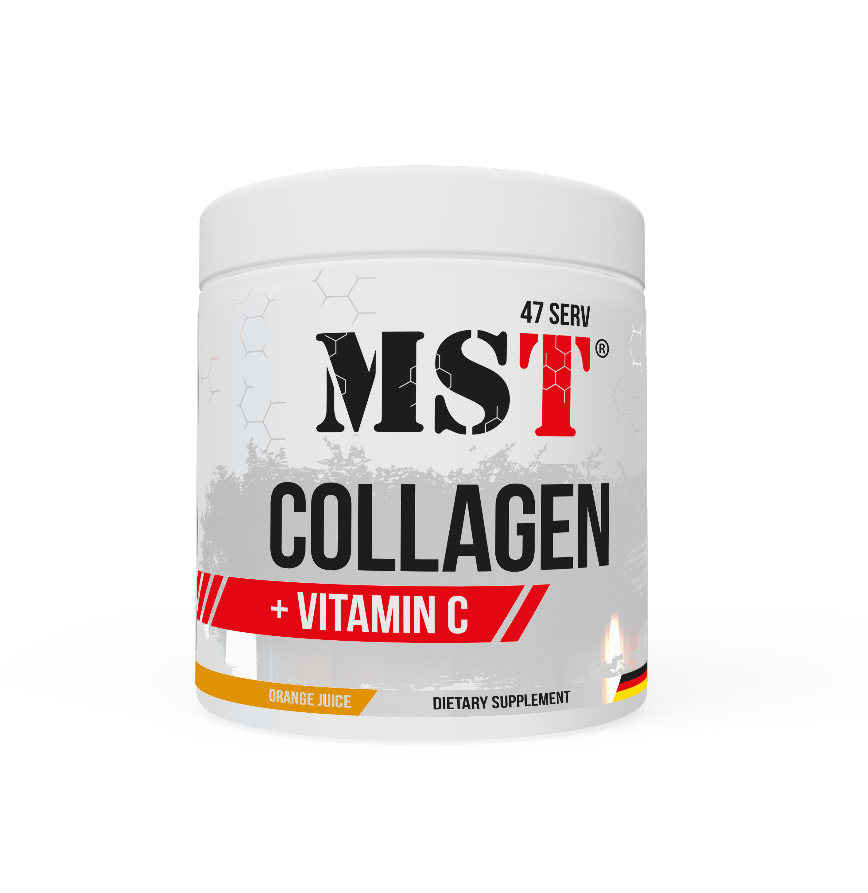 MST - Collagen Pulver + Vitamin C - 305,5g Orange | ROUGHBULL FITNESS