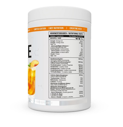 MST - Creatine Kick 1000g Peach Ice Tea | ROUGHBULL FITNESS