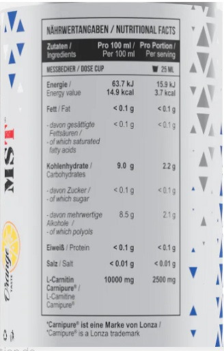 MST - L-Carnitine Carnipure 100 000 Orange 1000 ml | ROUGHBULL FITNESS