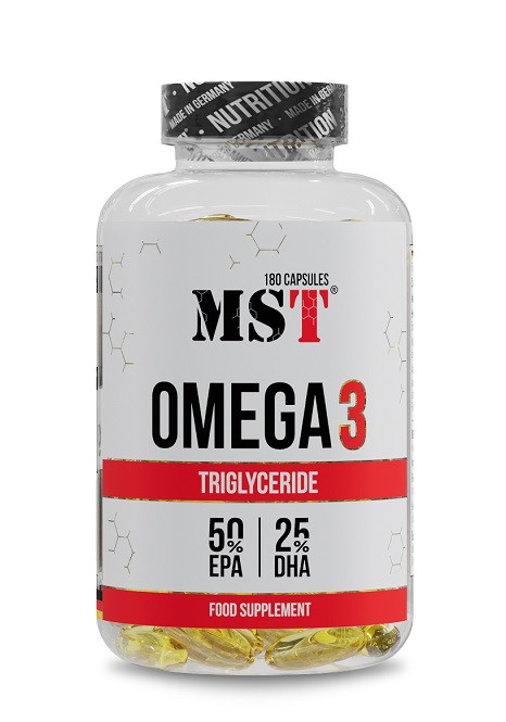 MST - Omega 3 TRIGLYCERIDE  75% - 180 Softgels | ROUGHBULL FITNESS