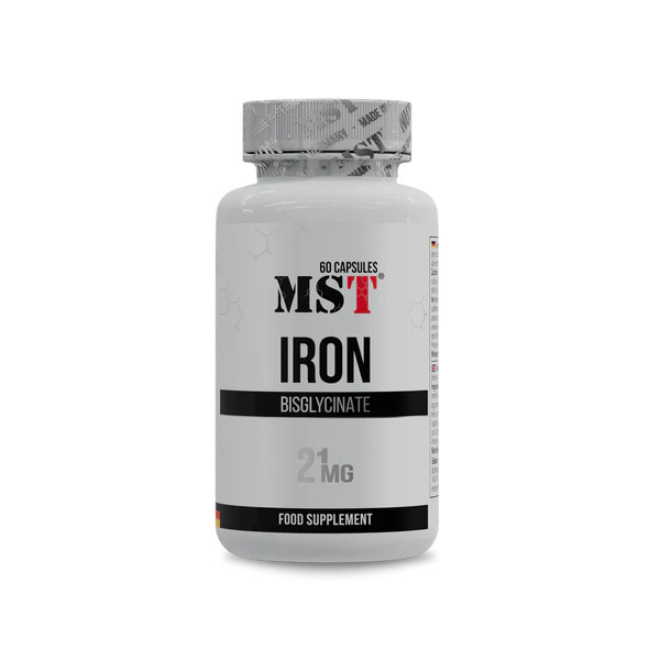 MST - Iron Bisglycinate 60 Caps | ROUGHBULL FITNESS