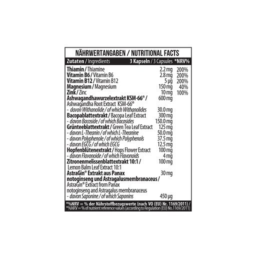 MST - Relax IQ Stress 90 Kapseln | ROUGHBULL FITNESS