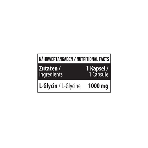 MST - Glycine 1000mg 60 Kapseln | ROUGHBULL FITNESS
