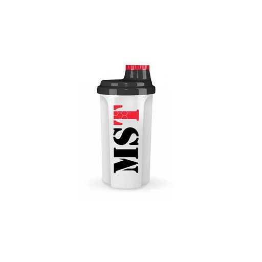 MST - Shaker Transparent + Schwarz-Rot 700ml INAKTIV | ROUGHBULL FITNESS