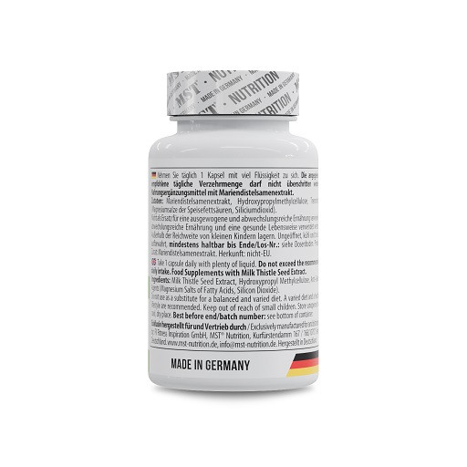 MST - Milk Thistle 300mg 60 Kapseln | ROUGHBULL FITNESS