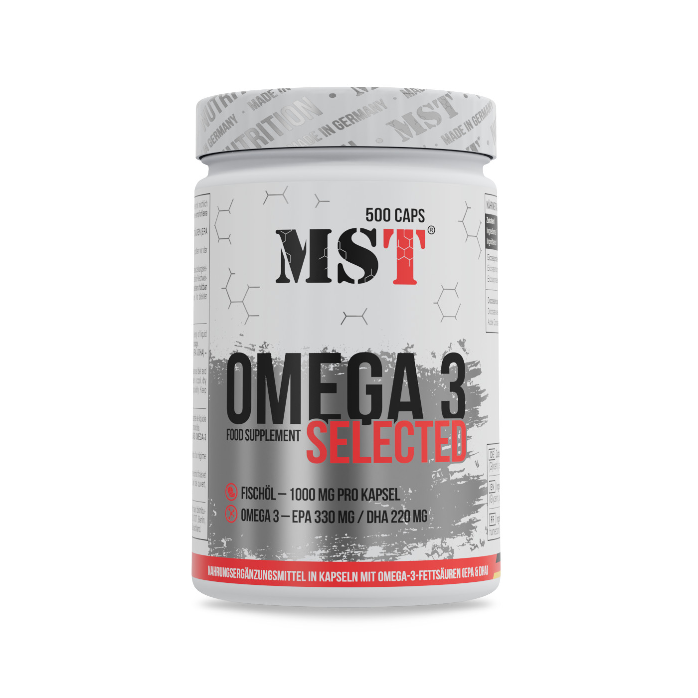 MST - Omega 3 Selected 500 Kapseln | ROUGHBULL FITNESS