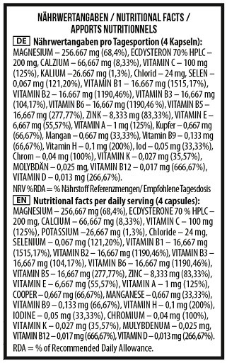 MST - Ecdysterone HPLC 92 Caps | ROUGHBULL FITNESS