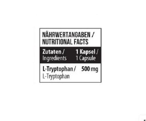 MST - Tryptophan 500mg - 60 Kapseln | ROUGHBULL FITNESS