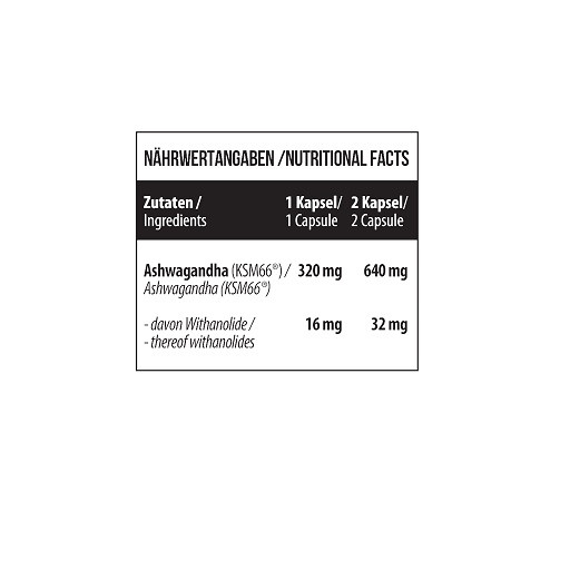 MST - Ashwagandha KSM 66® - 120 Caps | ROUGHBULL FITNESS