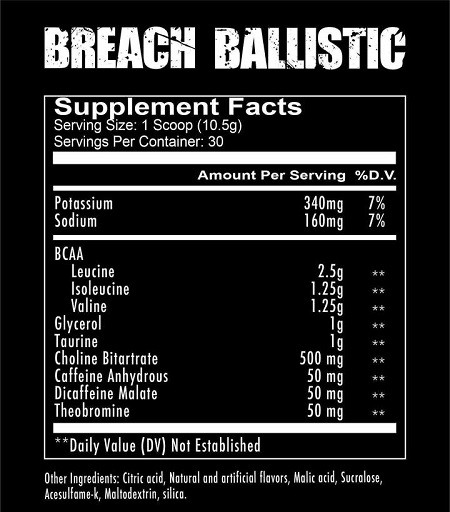 Redcon1 Breach Ballistic (BCAA) 30 Serv. Watermelon  | ROUGHBULL FITNESS