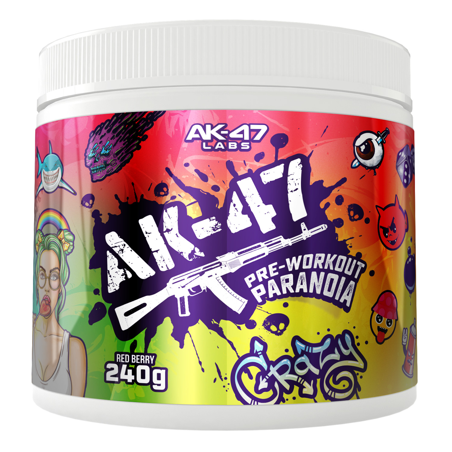 AK47 Labs Pre-Workout Paranoia - 240g Tigers Blood | ROUGHBULL FITNESS