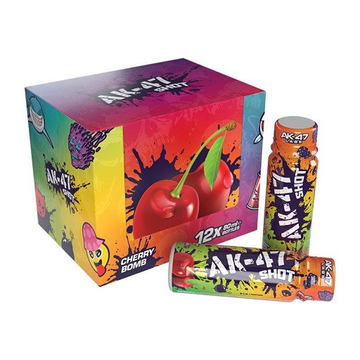 AK47 Labs AK47 Shots 12x80ml Raspberry Rampage | ROUGHBULL FITNESS