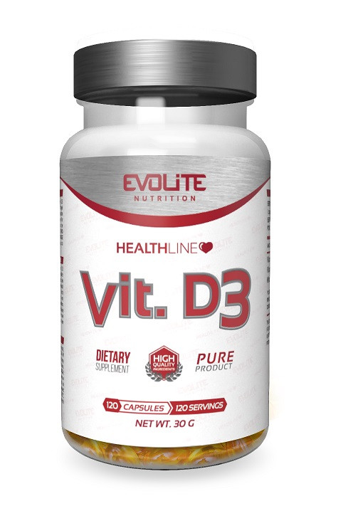 Evolite Nutrition - Vitamin D3 2000 IU (120 Kaps.) | ROUGHBULL FITNESS