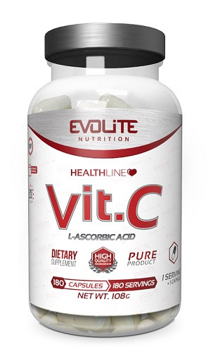 Evolite Nutrition - Vitamin C 500mg (180 Kaps.) | ROUGHBULL FITNESS