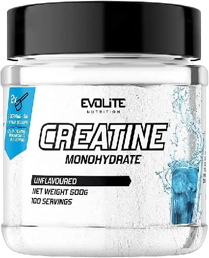 Evolite Nutrition - Creatine Monohydrate unflavoured 500g | ROUGHBULL FITNESS