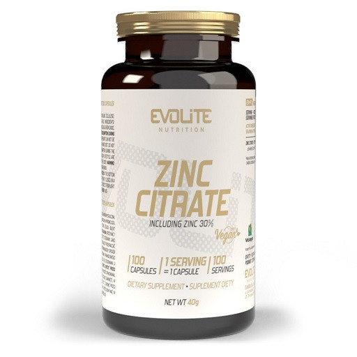 Evolite Nutrition Zink Citrat 100 Kapseln | ROUGHBULL FITNESS