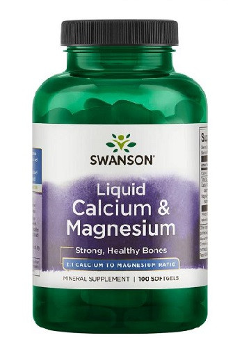 Swanson Liquid Calcium & Magnesium 100 Kapseln | ROUGHBULL FITNESS