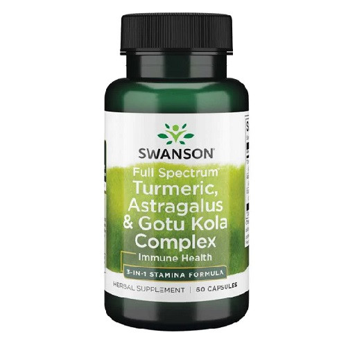 Swanson Tumeric / Astragalus / Gotu Kola - 60 Kapseln | ROUGHBULL FITNESS