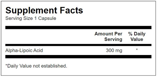 Swanson Alpha Lipoic Acid 300mg 60 Kapseln | ROUGHBULL FITNESS
