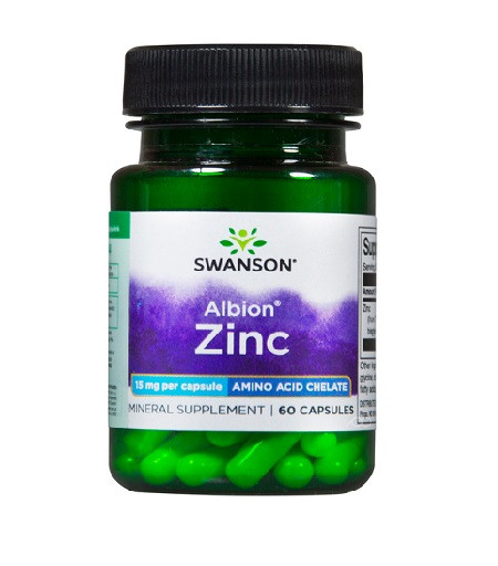 Swanson Albion Zinc Bisglycinat Chelat 15mg, 60 Kaps | ROUGHBULL FITNESS